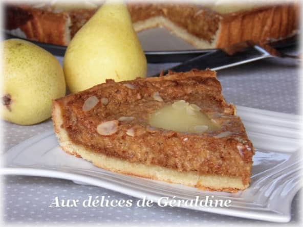 Tarte aux poires et pain d'épice