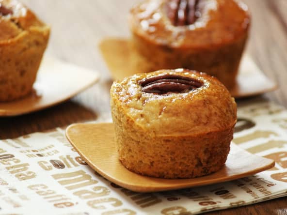 Petits gateaux végataliens aux noix de pécan et sirop d'érable