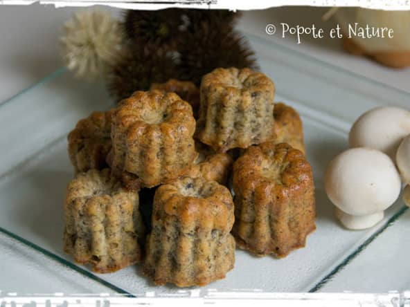 Des mini cannelés poulet et champignons