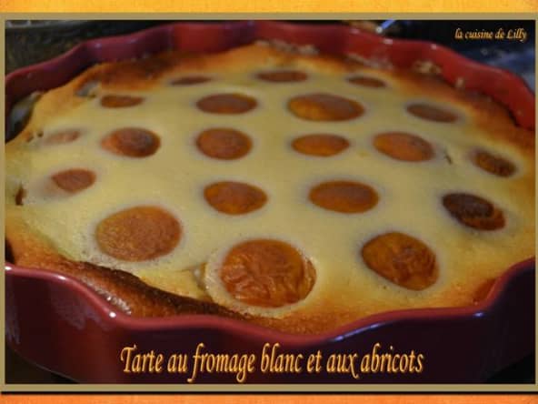 Tarte au fromage blanc et aux abricots