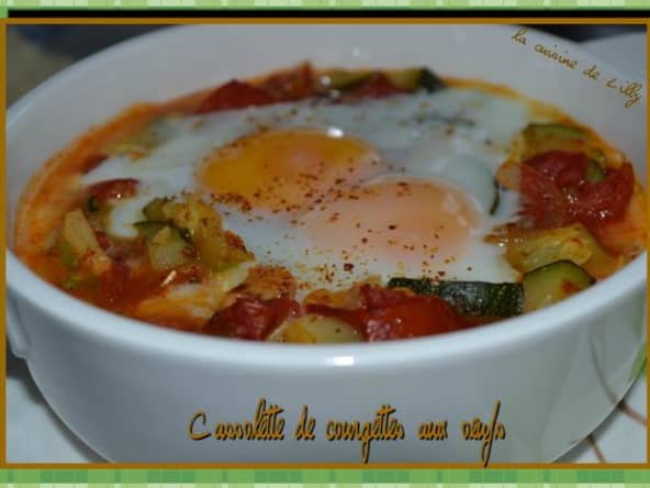 Cassolettes de courgettes aux oeufs