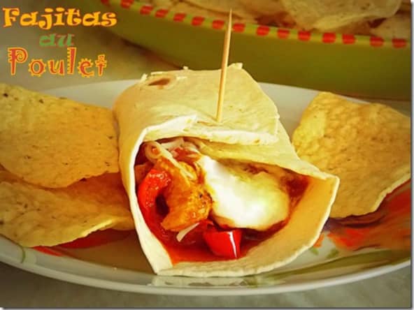 Fajitas au poulet