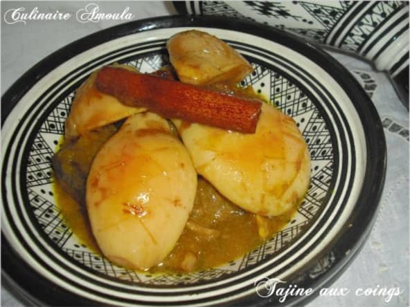 Tajine de viande aux coings caramélisés