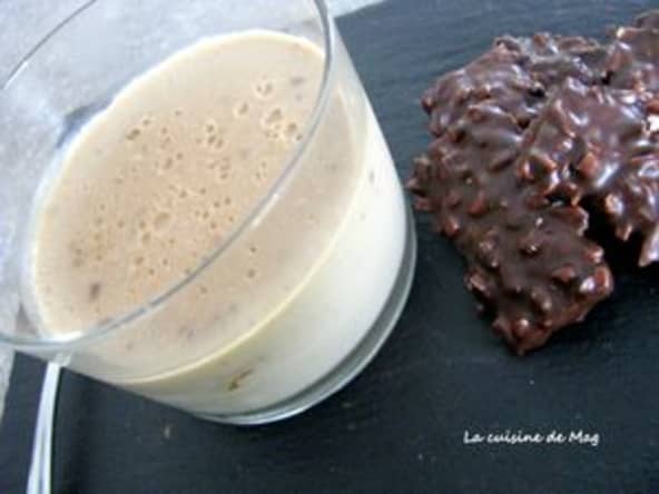 Crème dessert chocolat au lait au praliné