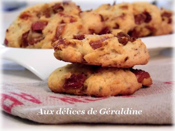 Cookies salés aux tomates séchées et au chorizo