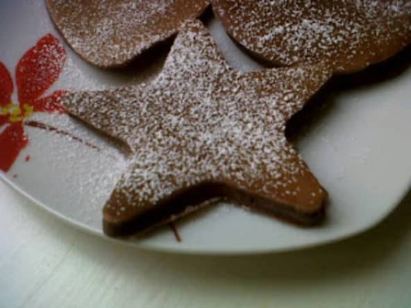 Pan cakes au chocolat.