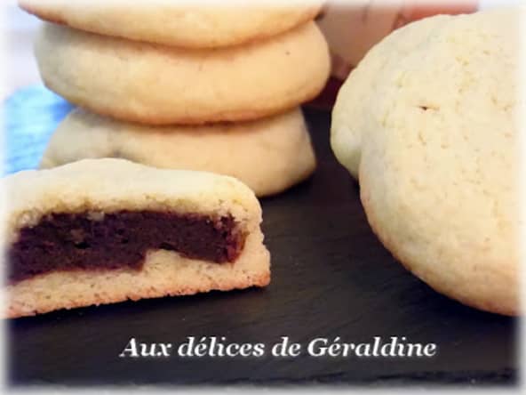 Cookies fourré au fondant chocolat