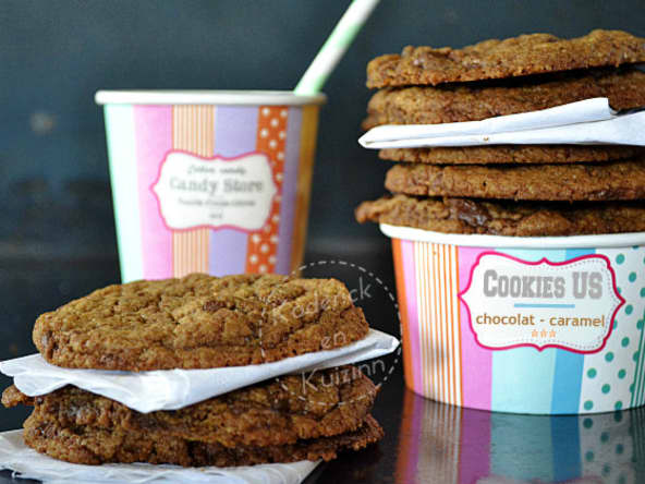 Cookies US ultras chocolat-caramel au beurre salé