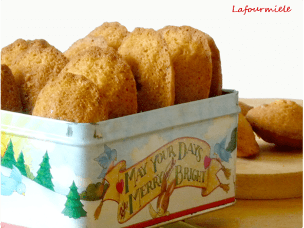 Madeleines rapadura noisette