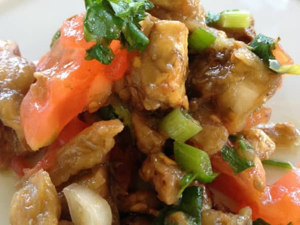 La salade d'aubergines grillées