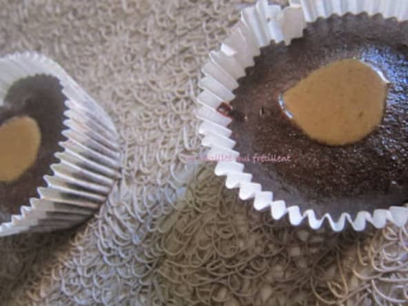 Mini moelleux au chocolat coeur de speculoos pour le goûter