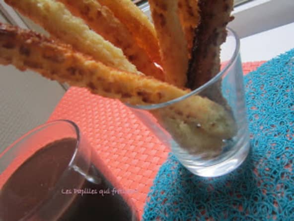 Les churrochers coco et leur sauce chocolat