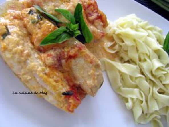 Poulet tomates et mascarpone