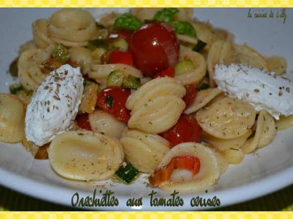 Pâtes aux tomates cerises