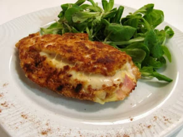 Escalopes croustillantes de poulet au lard et aux spéculoos