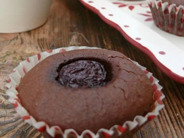 Petits brownies aux cerises