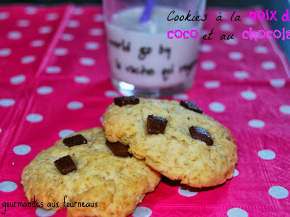 Cookies à la noix de coco et au chocolat