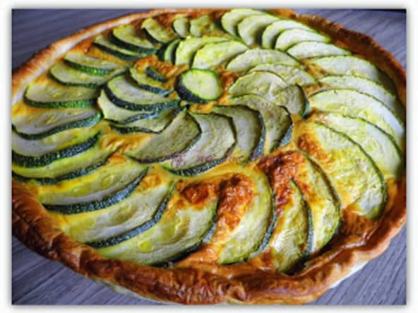 Tarte à la courgette au curcuma