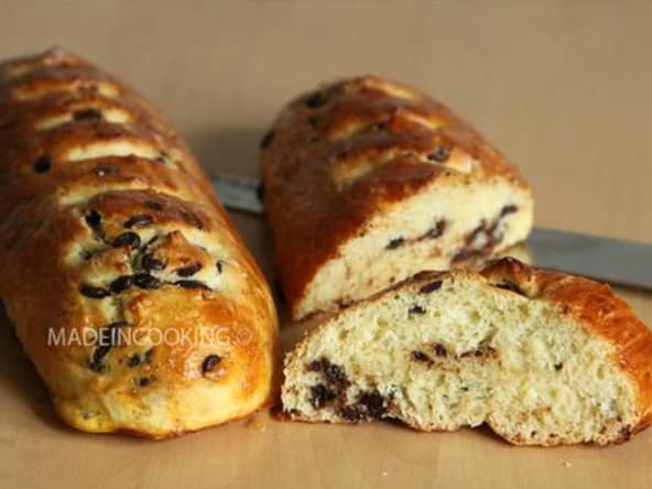 Pain viennois aux pépites de chocolat