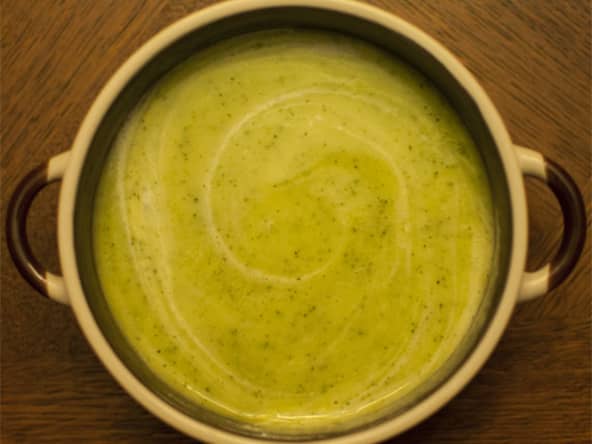 Velouté de courgettes à la Vache Qui Rit