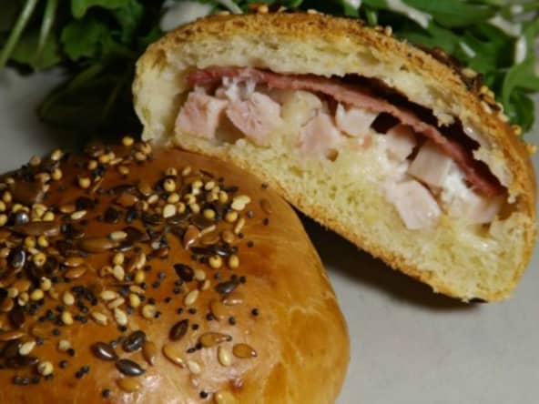 Bun’s chèvre bacon et dès de poulet