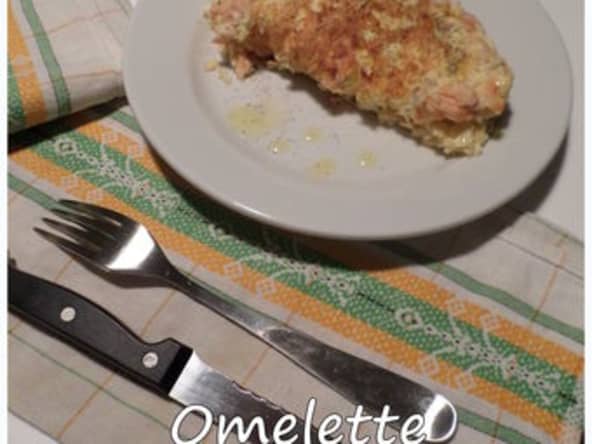 Omelette saumon et citron