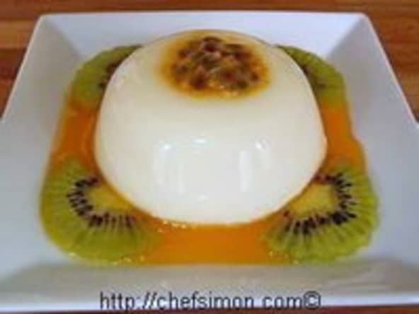 Panacottas - Recette de panacottas exotiques aux fruits de la passion, mangue, abricots