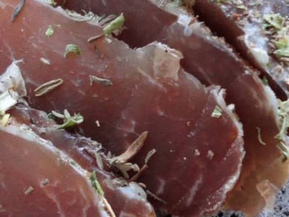 Un filet mignon de porc séché