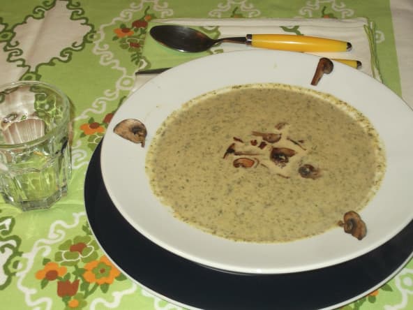 Crème de Brocoli et Rouquette aux Champignons : c'est l'automne !