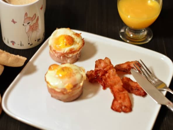 Brunch 3 en 1 comme aux US : muffin bacon et oeufs