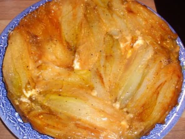Tatin d'endives au fromage de chèvre