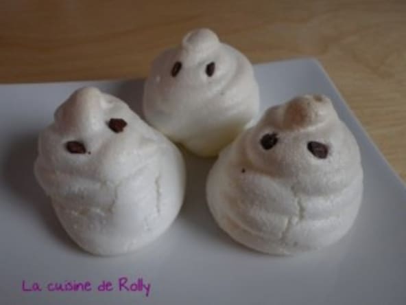 Meringues fantôme pour Halloween