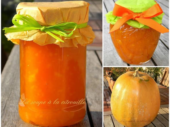 Marmelade de potiron aux pommes et aux agrumes