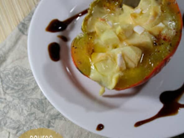 Courge Farcie aux Pommes et Reblochon
