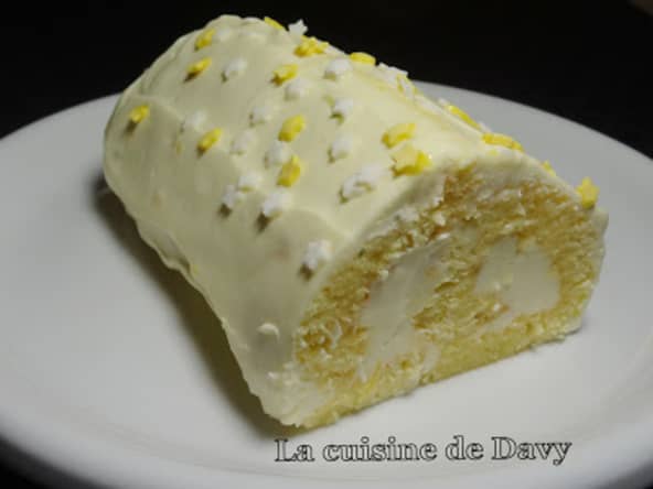 Bûche aux deux citrons façon cheesecake