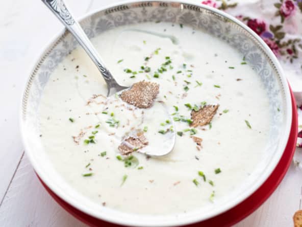 Velouté de Camembert à la truffe noire