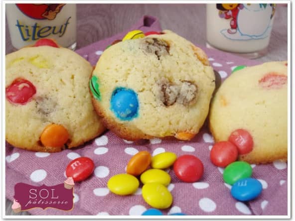 Cookies aux M&M’s pour un goûter