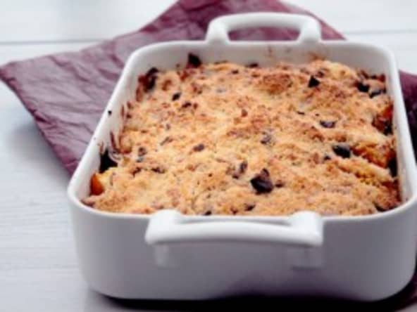 Crumble de panais, courge butternut et châtaignes