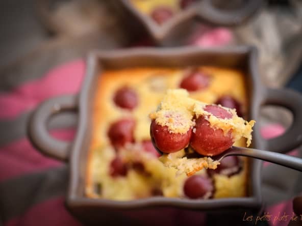 Clafoutis cerises coco minute