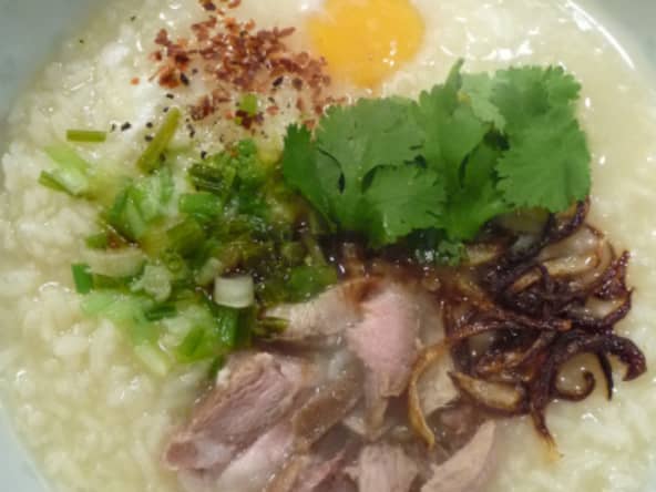 Soupe de riz lao façon congee