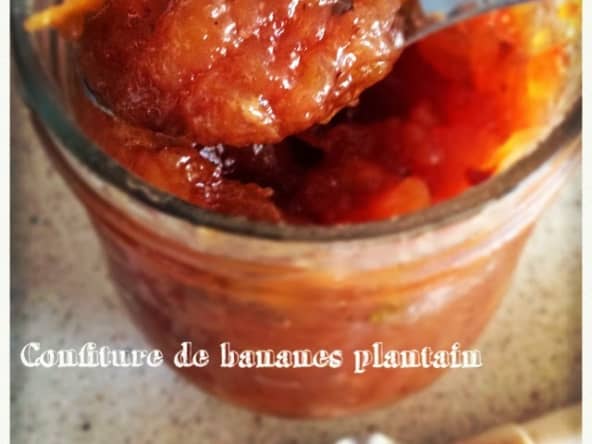 La confiture de bananes plantain