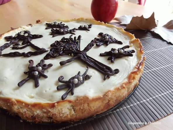 Cheesecake aux pommes et confiture de lait