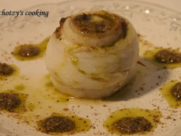 Filet de sabre au pesto cuit au four