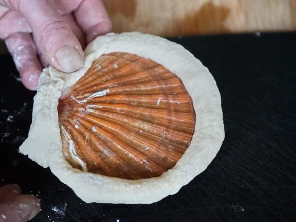 Saint-jacques cuite en coquille