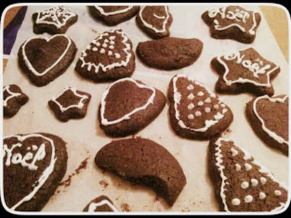 Christmas cookies au chocolat