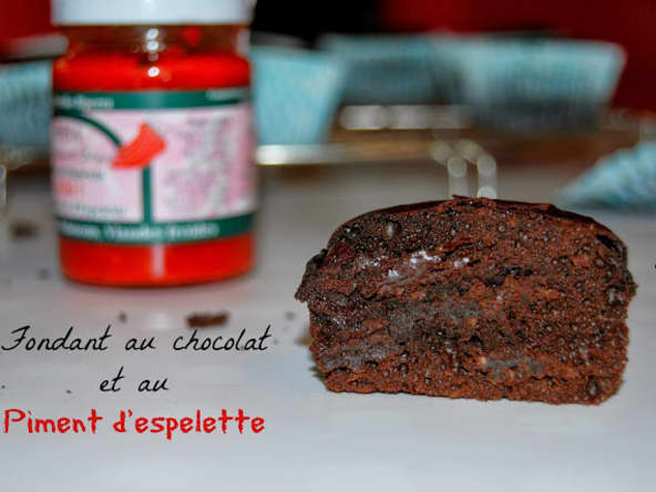 Fondant au chocolat et au piment d'espelette