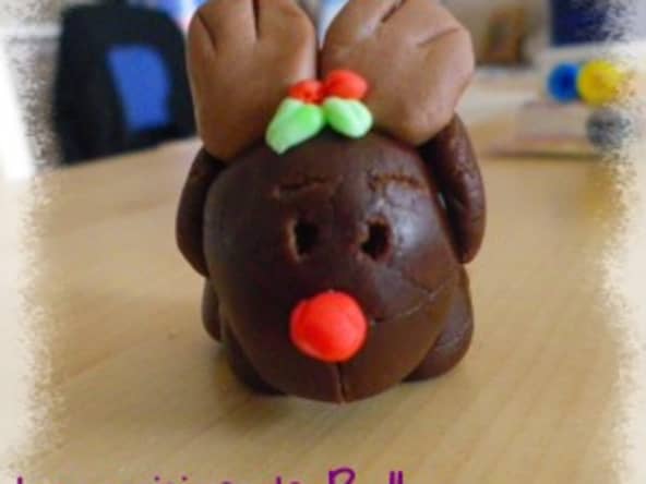 Renne en pâte à sucre