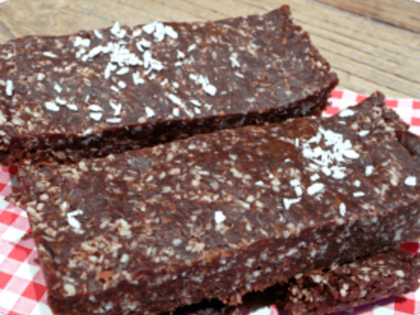 Barres chocolat-noix de coco