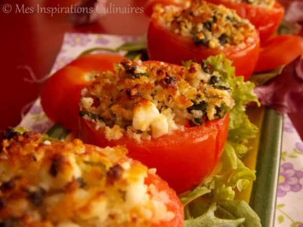 Tomates farcies aux epinards