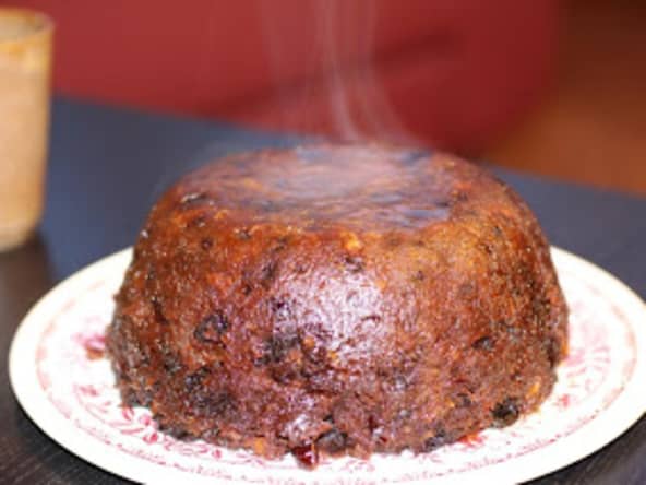 Christmas pudding aux coings